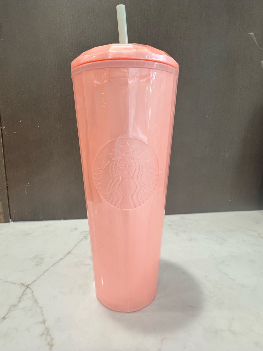 Starbucks Blush Pink Kaleidoscope Venti cold cup tumbler